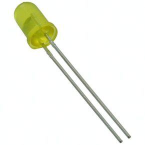 E-Projects B-0001-A11 Diffused Yellow LEDs, Yellow Lens, Yellow Light, 5 mm (Pack of 25)