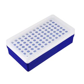 YOKIVE Centrifuge Tube Rack, PP Holder for 0.5ml Centrifuge Tubes | Fixed Sample Tube, Great for Labs and Scientific Institutes (96-Well, 8.5mm Hole Dia)