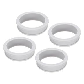 MECCANIXITY 4Pcs Snap Rubber Grommet Plug Mount Dia 10.5mm ID 7.5mm Seal Anti-Scratch for Electrical Box Cable Pipe Grey