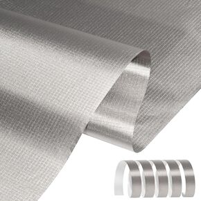 Faraday Fabric 43" x 43"+ 79"L Tape, Military Grade Faraday Cloth for Shielding RFID, EMI, Bluetooth, GPS, Prevents Radiation and electromagnetic Interference.