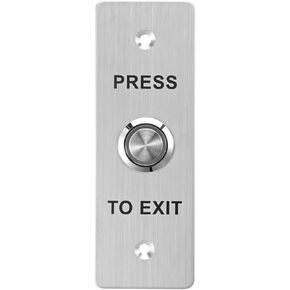 Push to Exit Button，Stainless Steel Door Bell Type Round Request to Exit Button Standard Size for Door Access Control With LED Light NC COM and NO Output (Push to Exit Button_01)