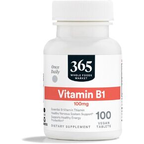 365 by Whole Foods Market, Vitamin B1 100Mg, 100 Tablets