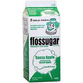 Cotton Candy Floss Sugar Sassy Apple - Net Wt. 3.25lb