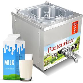 Kolice Commercial Gelato ice Cream Mix Pasteurizer, Milk/Juice Pasteurization Machine, Pasteurizer, Sterilization Dairy Equipment, tabletop design-13L