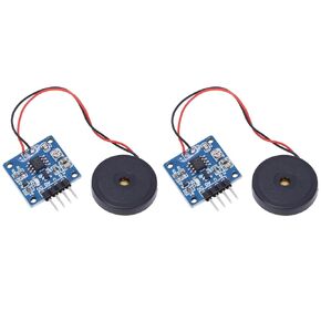 2PCS Piezoelectric Vibration Tapping Sensor Module Vibration Switch Module 5.0V DC AD DO