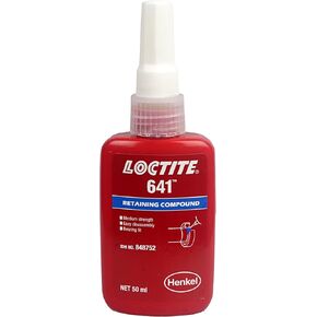 641 Retaining Compound, Controlled Strength Cap. Vol.: 50 mL (part# 21458)