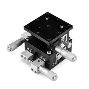 XYZ 3 Axis Manual Linear Stage, 2.36"x2.36" Manual Translation Stage Platform, Precision Trimming Bearing Tuning Platform Sliding Table, Load Capacity 24.5N
