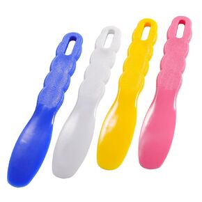 4 Pcs Dental Plastic Spatulas 7.7" for Laboratory, Dentists, Autoclavable Craft Tools for Mixing Alginate, Plaster, Stone, Impression Material - 4 Colors