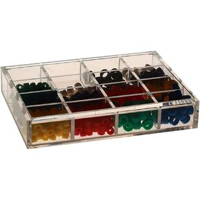 موزع حلقات رمز الأسنان مكون من 16 فتحة من الأكريليك منظم حلقات رمز اللون in Kuwait