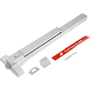 PARTOL Panic Bars for Exit Doors Commercial Door Push Bar Panic Exit Device Stainless Steel Panic Bar Lock Set Emergency Panic Door Hardware for Wood Metal Door