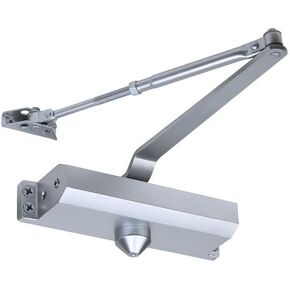 Automatic Door Closer Adjustable Closers Size 3 Commercial Grade 3 Spring Hydraulic Door slam Preventer Auto Door-Closer, Easy Installation & Instructions Silver