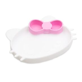 Bumkins Toddler and Baby Suction Plate, Silicone Grip Dish, Babies and Kids, Baby Led Weaning, Children Feeding Supplies, Non Skid Sticky Bottom, Platinum Silicone, Ages 6 Months Up, Nintendo Zelda