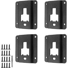 BIHEE Boxlink Tie Down Anchors with Plates 4 Pack Truck Bed Tie Downs Anchor Boxlink Cleats & Plates Compatible with 2015-2023 F150 F250 F350 Replace #FL3Z99000A64B FL3Z-9928408-AB