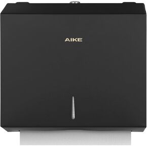 AIKE 200 ورقة متعددة الطيات من الفولاذ المقاوم للصدأ التجاري على الحائط، موزع مناشف ورقية مع قفل، سعة كبيرة مصقولة (حجم مطوي 10.6 بوصة × 3.9 بوصة أو أصغر) in Kuwait