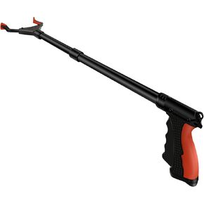 أداة Reacher Grabber، 32 بوصة لكبار السن، خفيفة الوزن وطويلة للغاية، أداة مساعدة للوصول إلى الحركة لالتقاط القمامة، Nabber، منتقي الفضلات، تمديد الذراع (برتقالي) in Kuwait