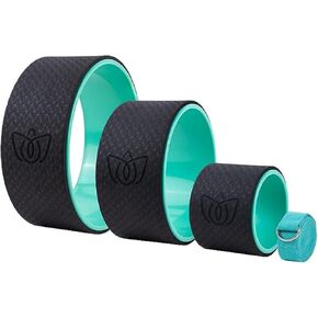 Florensi Back Roller - Back Stretcher, Back Cracker, Yoga Wheel, Deep Tissue Massager - for Back Pain Relief, Back Cracking, Yoga Stretching, Trigger Point Therapy - Foam Padded Rollers