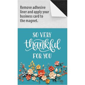 2025 Peel and Stick Magnetic Business Card Calendars, Includes Envelopes, Mail for 1oz Rate, Great Sales Marketing Tool (Happiness is Homemade - Recipes, 25 Pack)