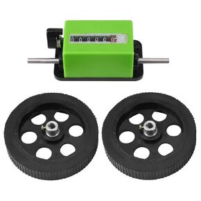 Roller-Type Meter Counter, Wheel Measurement Roller Mechanical Meter Length Counter Measuring Counter Rolling Wheel with Counter Range 0-99999.9 Meters for Measuring Textile, Printing