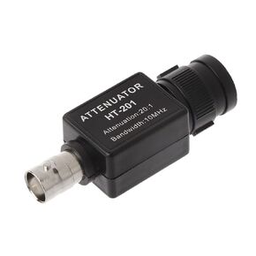 HT201 20:1 Passive Attenuator 10MHz Signal Attenuator Oscilloscope Accessories Replacement
