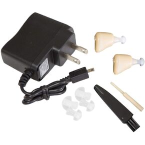 Global TV Concepts Microbionic Personal Sound Amplification Product (PSAP) | Dual Kit, 2 Earpieces, Charger & Carrying Case