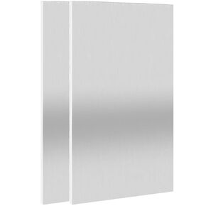 2 Pack 6061 Aluminum Sheet,6"x12"x 1/16" (1.5mm) Flat Plain Aluminum Metal Plate Covered with Protective Film, Heat Treatable Metal Plate for Crafting Industry