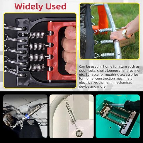 Hilitchi 100Pcs 25Sizes Extension Spring Assortment Kit Extension Spring Stainless Steel Springs Assorted Size Small Springs Compression Tension Springs for Repairs Maintenance in Saudi Arabia