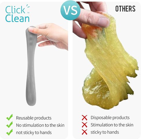 CLICK CLEAN Keyboard Cleaning Gel, 7oz Universal Cleaning Gel for Keyboards Electronics Cleaner Dust Cleaning Gel for Car, Laptop, Keyboard, Air Vents in Saudi Arabia
