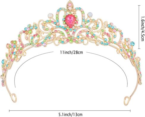 Crown,Tiaras for Women,Crystal Pink Tiaras for Girls Princess Crown Queen Crown for Bridal Prom Wedding Tiara in Saudi Arabia