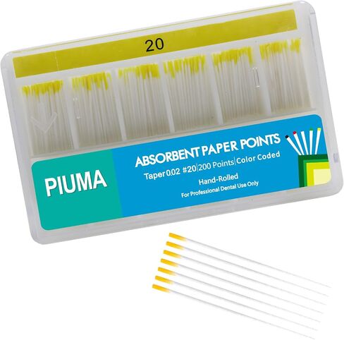 200PCs Dental Grade Piuma Absorbent Paper Points #40 by JEVOLVE | Tapper for Dental Endo Endodontic Sterile in Saudi Arabia