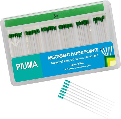 200PCs Dental Grade Piuma Absorbent Paper Points #40 by JEVOLVE | Tapper for Dental Endo Endodontic Sterile in Saudi Arabia
