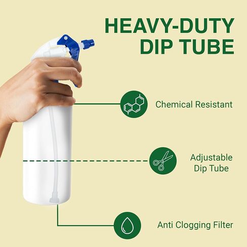Spray Bottle Nozzle Replacement, Bottle Tops Only - Sprayer Nozzle Triggers for Heavy Duty, Commercial, Home Cleaning Solutions - Fits 8,16,24,32 oz Plastic & Glass Bottles, Mixed 3 pack in Saudi Arabia