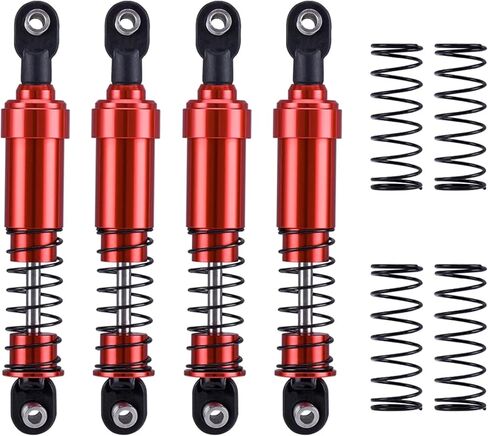 زنبركات ممتصة للصدمات معدنية 100 مم 1/10 RC مزيتة مسبقًا لترقيات Gen7 Gen8 SCX10 1/10 TRX4 (أسود) in Kuwait
