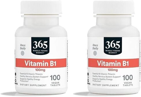 365 by Whole Foods Market, Vitamin B1 100Mg, 100 Tablets in Saudi Arabia