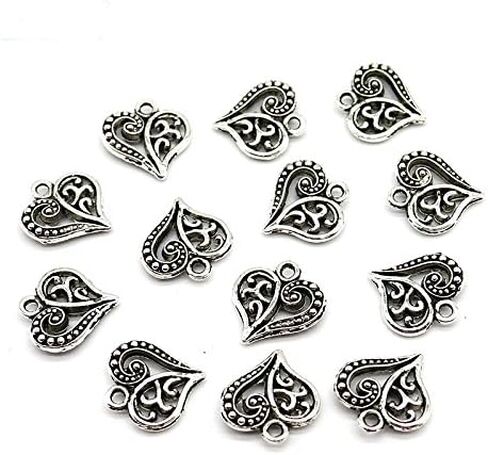 15 PCS Alloy Charms Antique Tibetan Coins Queens Heads Beads Necklace Pendant Spacers Dangle Clasps Earrings Bracelet Jewelry Making Accessories Bijoux Crafting (Gold 18x15mm) in Saudi Arabia