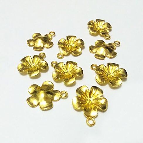 15 PCS Alloy Charms Antique Tibetan Coins Queens Heads Beads Necklace Pendant Spacers Dangle Clasps Earrings Bracelet Jewelry Making Accessories Bijoux Crafting (Gold 18x15mm) in Saudi Arabia