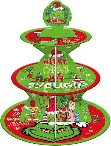 حامل كب كيك عيد الميلاد (3 طبقات)، قطعة مركزية لحفلات عيد الميلاد تحت عنوان عيد الميلاد in Kuwait
