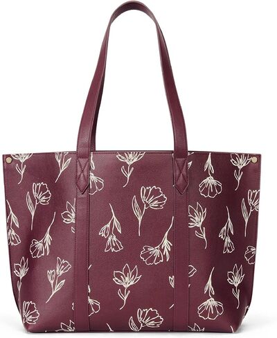 THIRTY-ONE Gifts Signature Tote Bag with Pockets, Faux Leather Tote-Bag Purse with Removable Pouch in Saudi Arabia
