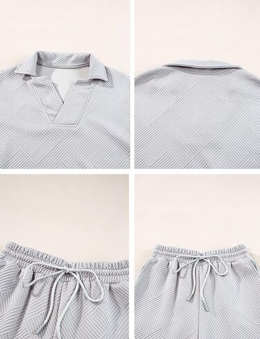 Zontroldy المرأة 2 قطعة مجموعات ملابس الخريف Pollever البلوز واسعة الساق السراويل مطابقة مجموعة رياضية in Kuwait