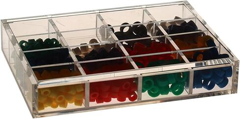 موزع حلقات رمز الأسنان مكون من 16 فتحة من الأكريليك منظم حلقات رمز اللون in Kuwait