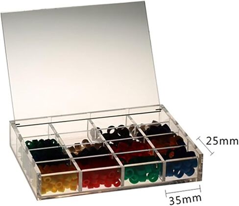 موزع حلقات رمز الأسنان مكون من 16 فتحة من الأكريليك منظم حلقات رمز اللون in Kuwait