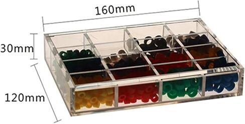 موزع حلقات رمز الأسنان مكون من 16 فتحة من الأكريليك منظم حلقات رمز اللون in Kuwait