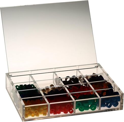 موزع حلقات رمز الأسنان مكون من 16 فتحة من الأكريليك منظم حلقات رمز اللون in Kuwait