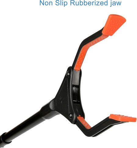 أداة Reacher Grabber، 32 بوصة لكبار السن، خفيفة الوزن وطويلة للغاية، أداة مساعدة للوصول إلى الحركة لالتقاط القمامة، Nabber، منتقي الفضلات، تمديد الذراع (برتقالي) in Kuwait