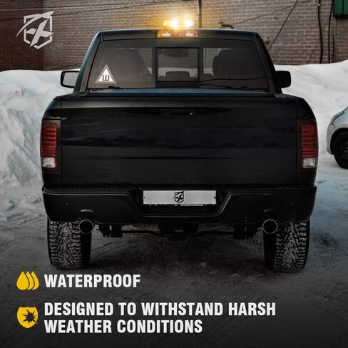 Xprite Amber Yellow 36 LED Rooftop Emergency Strobe Lights Mini Bar 16 Flashing Modes Warning Beacon Light w/Magnetic Base for Law Enforcement Hazard Vehicles Trucks Snow Plow Construction Cars in Kuwait