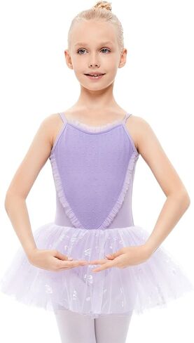 ملابس باليه للفتيات الصغيرات من LIONJIE - حزام بظهر مجوف ملابس راقصة الباليه فستان رقص تنورة توتو للأطفال من سن 3 إلى 12 سنة in Kuwait