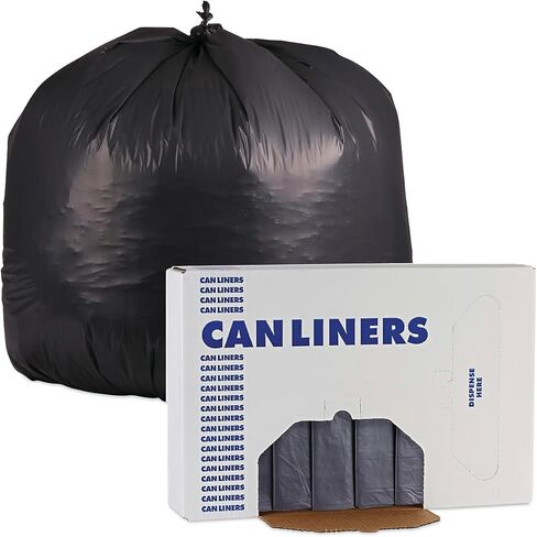 بطانات العلب الصناعية ذات الكثافة المنخفضة الخطية من Boardwalk، 56 جالونًا، 1.3 مل، 43 × 47، رمادي، 100/كرتون in Kuwait