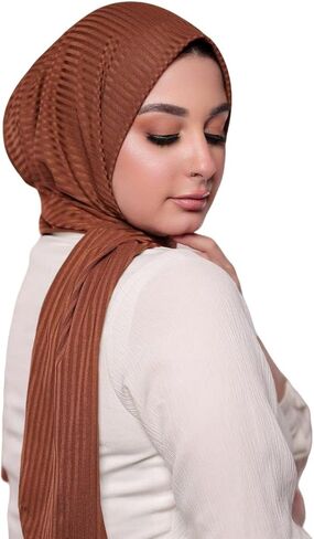 الحجاب الفوري للنساء | غطاء رأس 100% قطن مضلع | حجاب سهل الارتداء مع دبوس معدني in Saudi Arabia