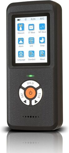 مقياس EMF، كاشف إشعاع المجال الكهرومغناطيسي الرقمي القابل لإعادة الشحن من AKSTEST، كاشف EMF رقمي LCD محمول باليد، اختبار رائع لفحص EMF المنزلي، المكتب، الهواء الطلق وصيد الأشباح in Kuwait