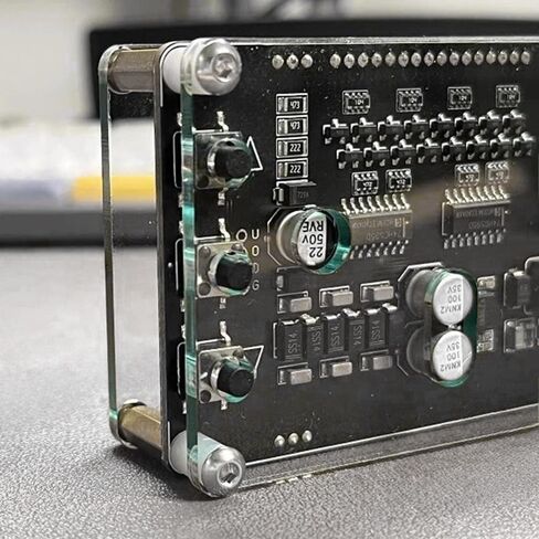 محلل طيف الصوت الاحترافي AK2515، مصور صوت الموسيقى لعرض VFD، محلل طيف الصوت للسيارة والمنزل، مدخل AUX وميكروفون 3.5 مم، AGC متقدم، وظيفة الساعة in Kuwait