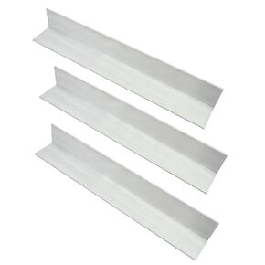 3PCS 2" x 2"x 1/8" Aluminum Angle, 6063 Structural Angle Aluminum Stock Profile, Corrosion-Resistant, 12" Length,1/8" Thick.